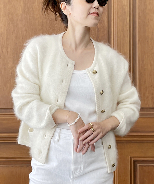 plage（プラージュ）の「☆【GIRL】メタルボタンモヘヤジャケット