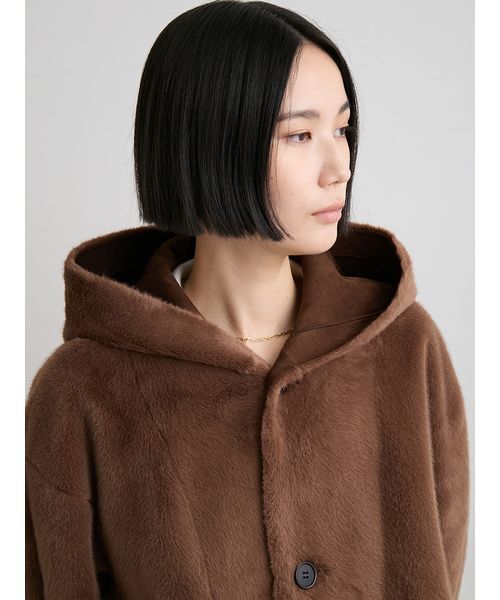 セール】フェイクファーロングフードコート（その他アウター