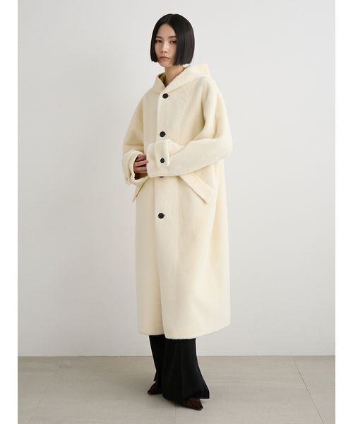 セール】フェイクファーロングフードコート（その他アウター