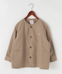DANTON｜ダントンのノーカラージャケット（ベージュ系）通販 - ZOZOTOWN