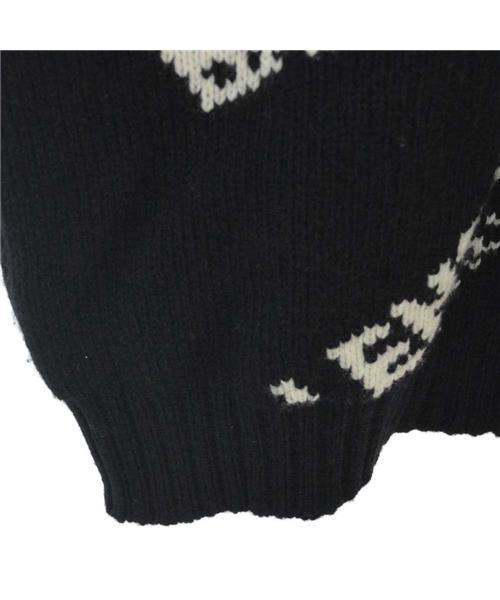 ブランド古着】ロゴ総柄ニットカーディガン（カーディガン/ボレロ