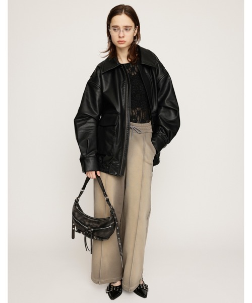 SLY（スライ）の「【2サイズ展開】F/LEATHER FLIGHT JK フェイク