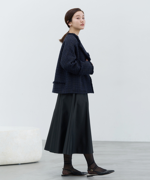 IENA（イエナ）の「＆NAVY ネイビーツイードジャケット（その他