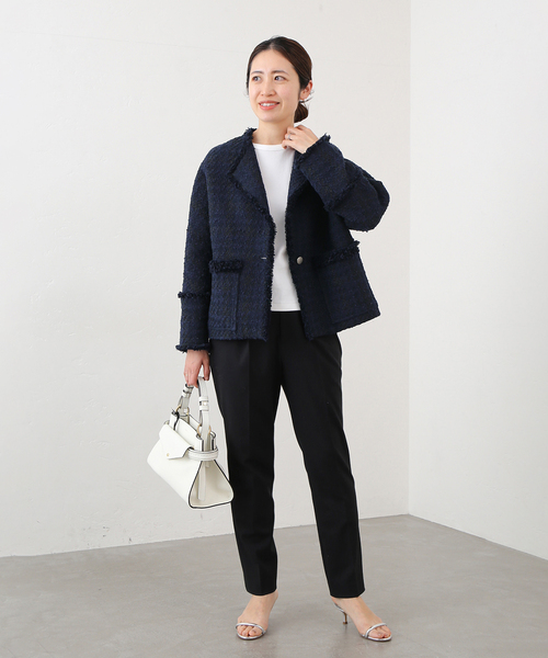 IENA（イエナ）の「＆NAVY ネイビーツイードジャケット（その他