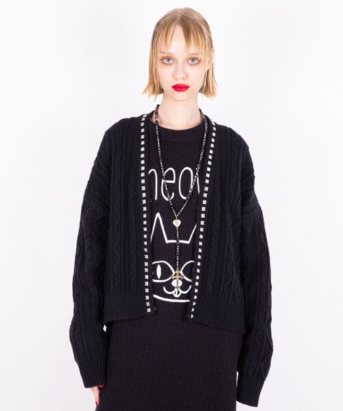 HYSTERIC GLAMOUR（ヒステリックグラマー）の「スタッズ カーディガン