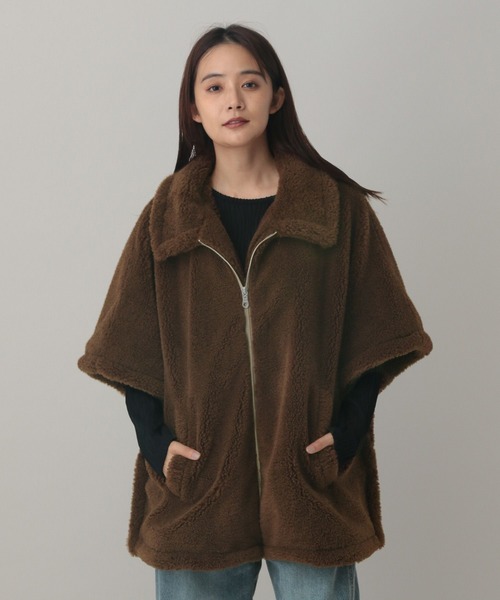 セール】フワモコボアポンチョ/603322（ポンチョ）｜GLOBAL WORK