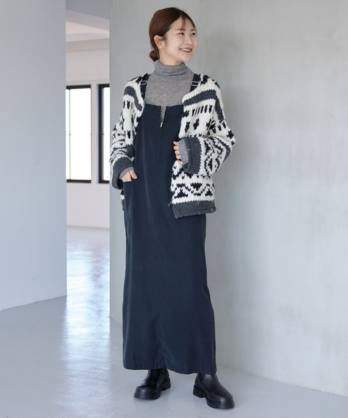 SLOBE IENA（スローブイエナ）の「レーヨンツイルアイラインジャンスカ