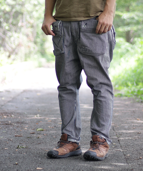 ネイタルデザイン】G55 サルエルフラップデニム ヒッコリー/ G55