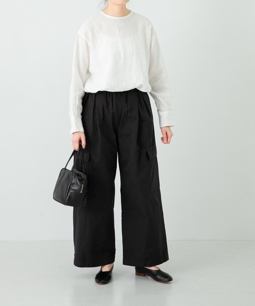 かぐれ（カグレ）の「リネンクルーネックプルオーバー（Tシャツ