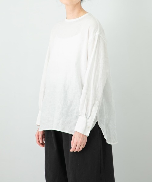 かぐれ（カグレ）の「リネンクルーネックプルオーバー（Tシャツ