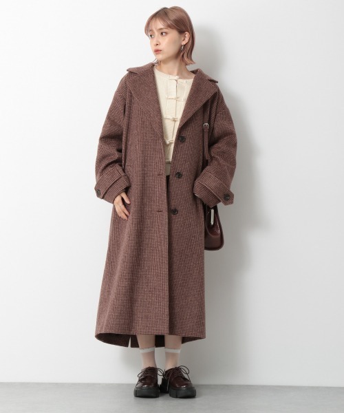 Heather（ヘザー）の「チェックガラチェスターコート 921146