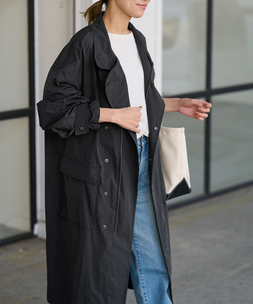 FRAMeWORK（フレームワーク）の「撥水ナイロンスタンドコート（その他