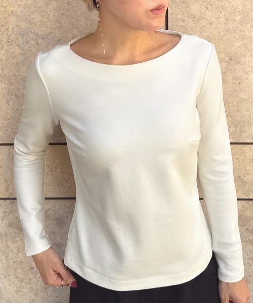 美バストライン裏起毛カットソー（Tシャツ/カットソー）｜JENNE