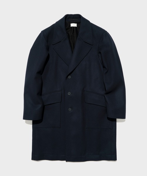 ATON】SUPER 160S DOUBLE SAXONY SEMI DOUBLE COAT／軽く羽織れる上質