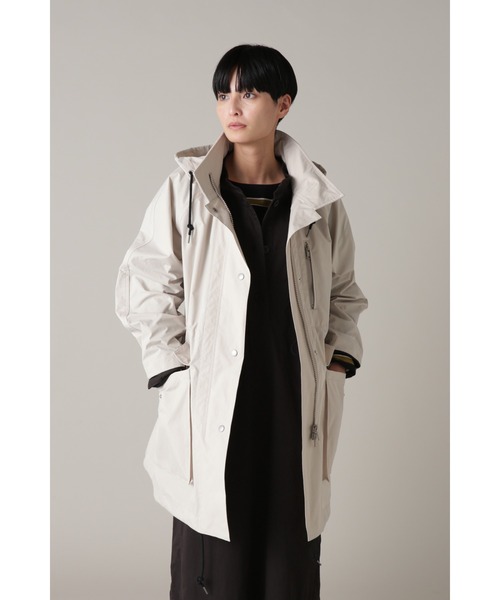 MHL.（エムエイチエル）の「PAPER DRY POLYESTER（ステンカラーコート