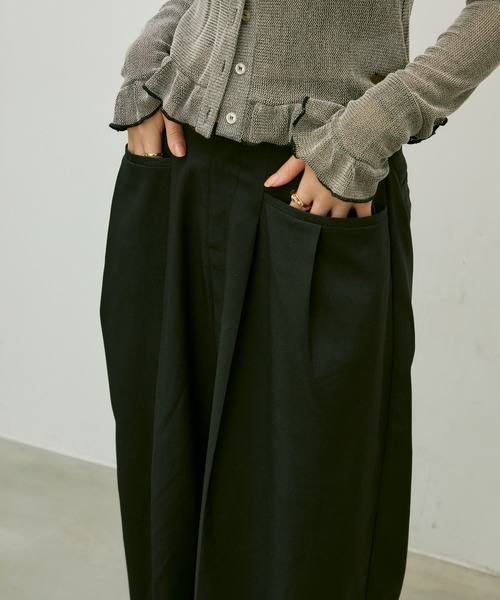 セール】Side pocket two tuck pants/ サイドポケットツータックパンツ
