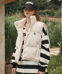 アイボリー l」に該当するレディースのダウンベストファッション通販