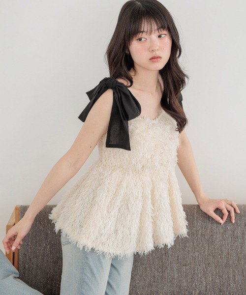 シャギーペプラムキャミ 647240（キャミソール）｜Heather（ヘザー）の