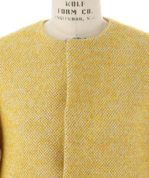 Drawer（ドゥロワー）の「Drawer ツイード イエロー ノーカラー