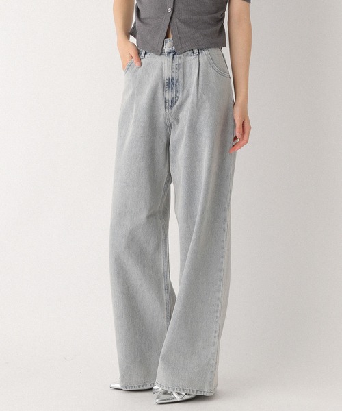 セール】ハイウエストデニムワイドパンツ2 250170（デニムパンツ