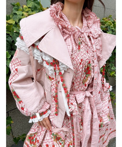 PINK HOUSE（ピンクハウス）の「フリルスプリングコート（その他