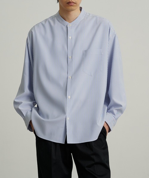 コンフォートリラックスバンドカラーシャツ（シャツ/ブラウス