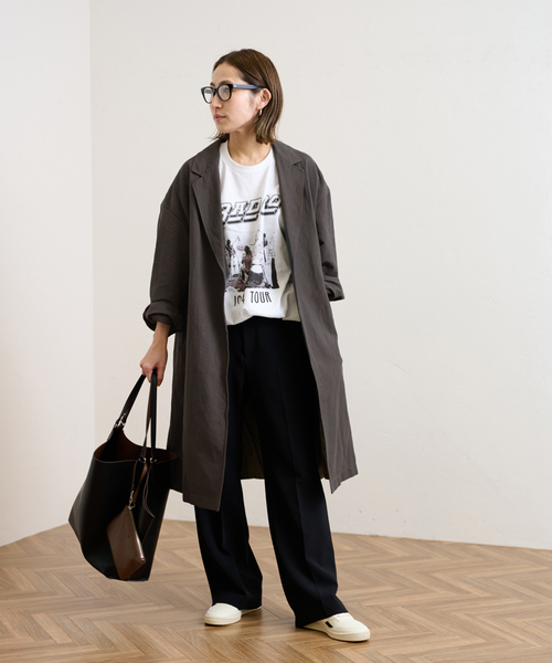 FRAMeWORK（フレームワーク）の「綿麻ポプリンコート（チェスター