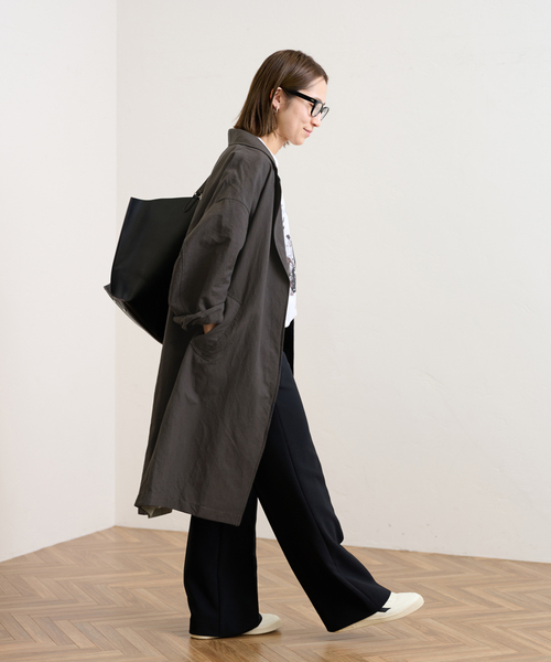 FRAMeWORK（フレームワーク）の「綿麻ポプリンコート（チェスター