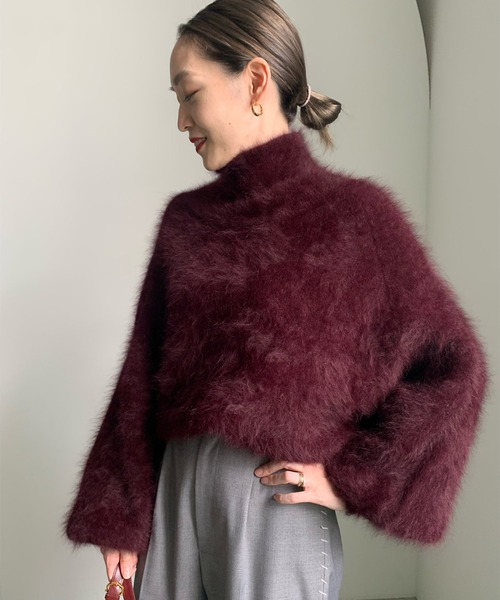 Ameri（アメリ）の「POPPING COLOR ANGORA KNIT（ニット/セーター