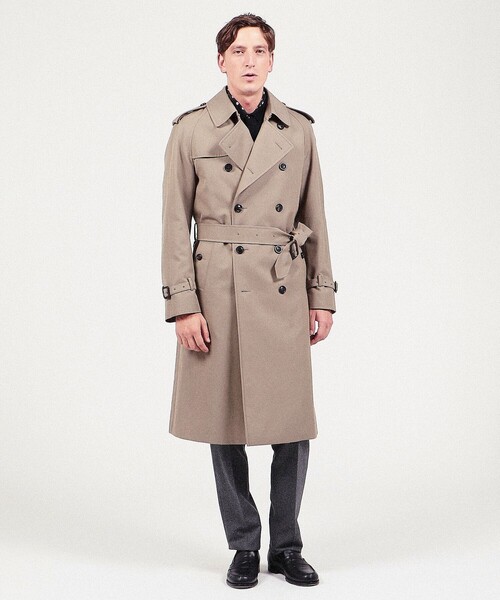 セール】ウールコットンギャバジン トレンチコート Dormeuil TRENCH
