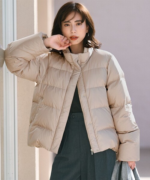 洗える/撥水加工】シレータフタ コンパクト ダウンコート（ダウン