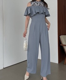 オフショルダー」に該当するオールインワン・サロペットファッション