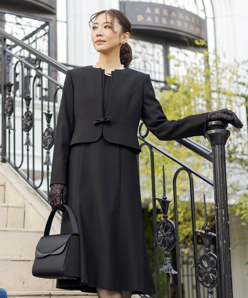 セール】【喪服・礼服】洗えるブラックフォーマルスーツ ジャケットと