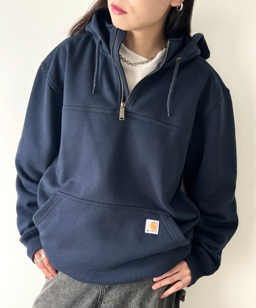 セール】Carhartt(カーハート)/ハーフジップ フーディー スウェット