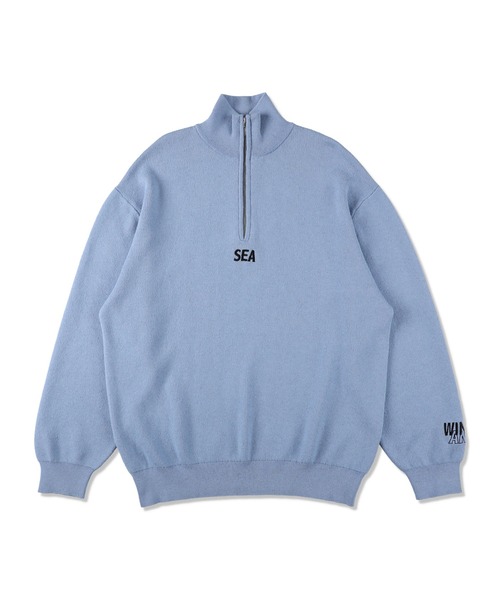 HALF ZIP COTTON CASHMERE KNIT（ニット/セーター）｜WIND AND SEA