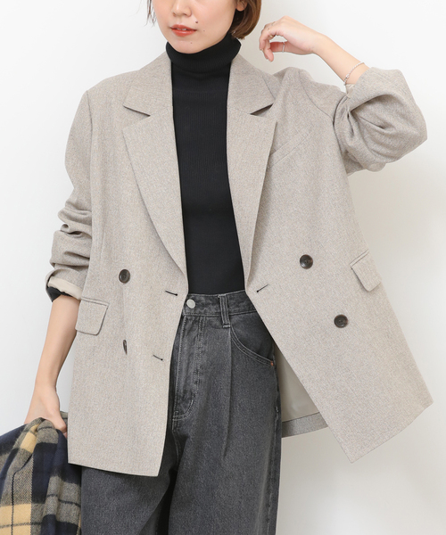 セール】《追加》ツイーディーツイルテーラードダブルジャケット