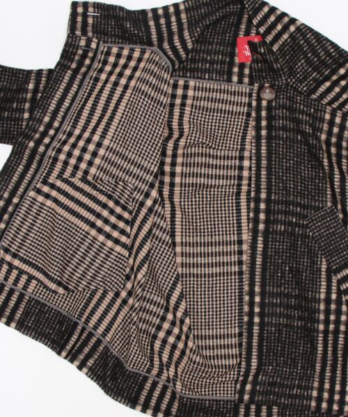 Vivienne Westwood（ヴィヴィアンウエストウッド）の「ﾌﾞﾗﾝｹｯﾄﾁｪｯｸ変形