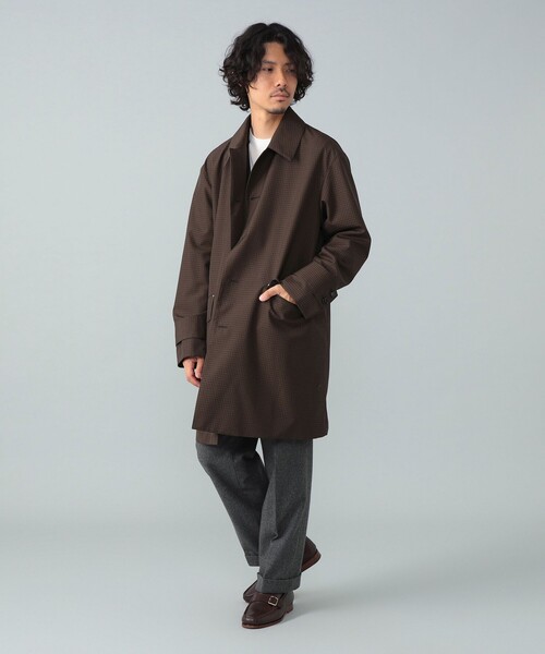 セール】【別注】MACKINTOSH / HUMBIE ウール ブラウンチェック コート