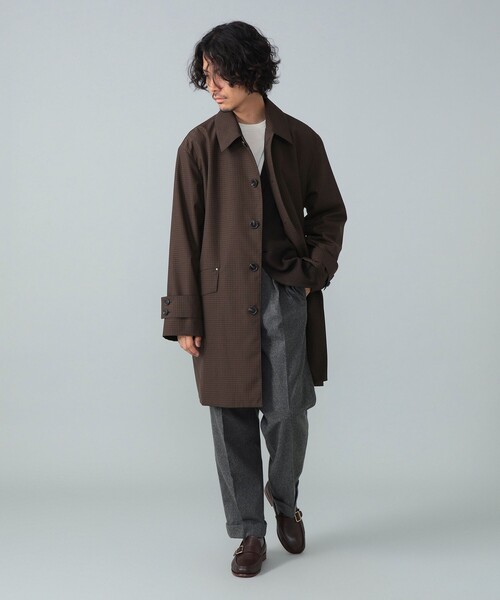 セール】【別注】MACKINTOSH / HUMBIE ウール ブラウンチェック コート