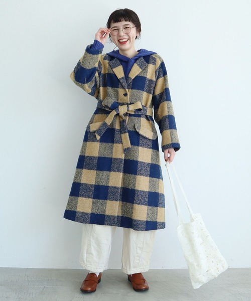 l'atelier du savon（アトリエドサボン）の「ブロックチェック ロング