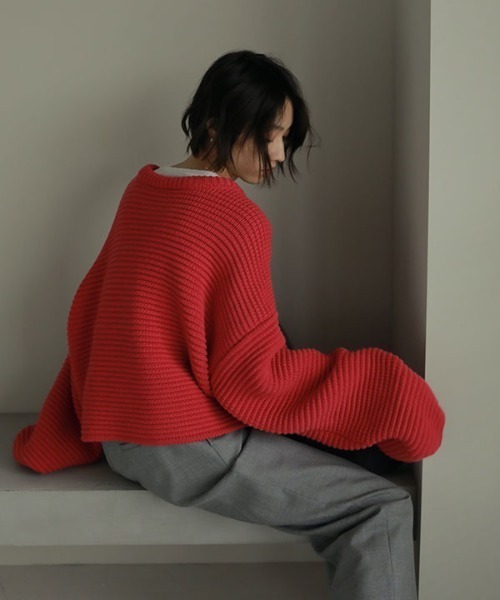 ETRE TOKYO（エトレトウキョウ）の「リングネックBOXニットプル