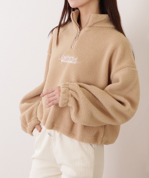 セール】ハーフ ジップ ボア フリース プルオーバー（その他トップス