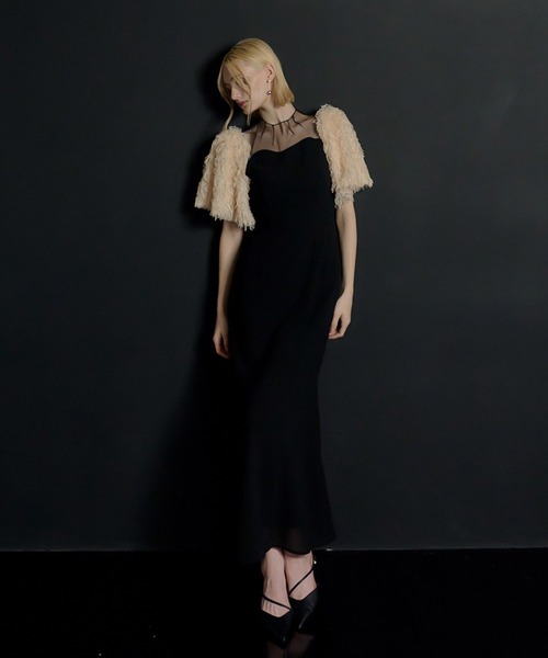 Shaggy sleeve dress（ドレス）｜et.UNiVER（エトユニベール）の