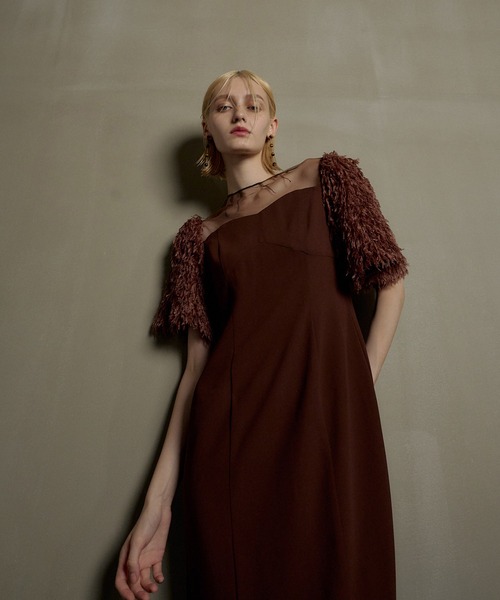 Shaggy sleeve dress（ドレス）｜et.UNiVER（エトユニベール）の