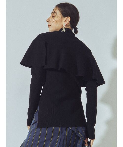UN3D.（アンスリード）の「ケープライクニットトップ（ニット/セーター
