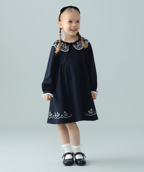 セレモニー スカラップ 刺繍 ワンピース 2026（110～130cm