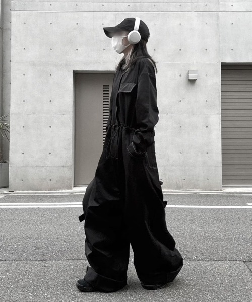 セール】Out Stitch Jump Suit/アウトステッチジャンプスーツ【unisex