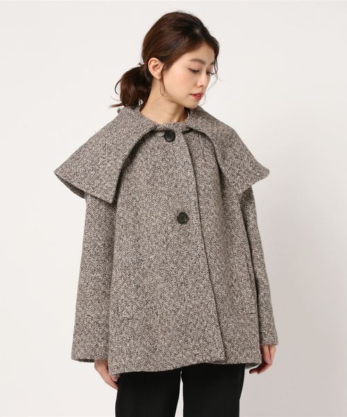 CLANE（クラネ）の「BIG COLLAR FLARE COAT（ブルゾン）」 - WEAR