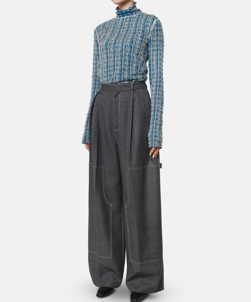 iRENE（アイレネ）の「カットヤーンニットトップス / Cut Yarn Knit