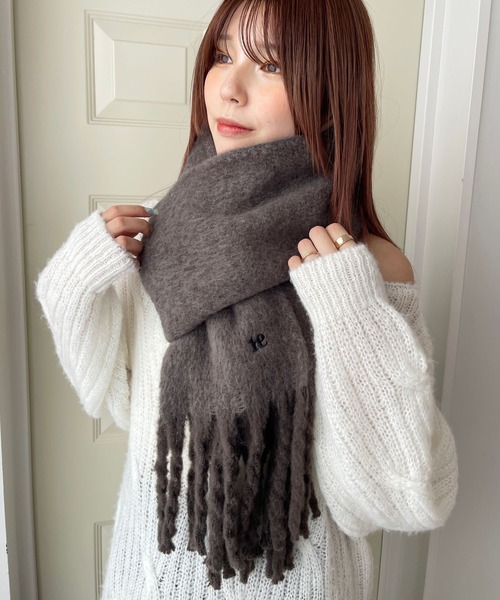Heather（ヘザー）の「太フリンジマフラー 973243（マフラー）」 - WEAR
